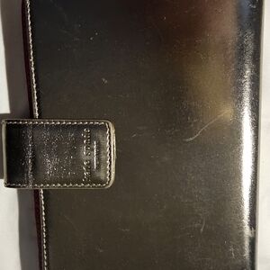 Kate Spade Shiny Gold Leather Planner